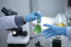 biofuel laboratory with algae, research experiments, educational demonstrations in medical